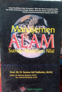 Image of Manajemen Alam : Sumber Pendidikan Nilai